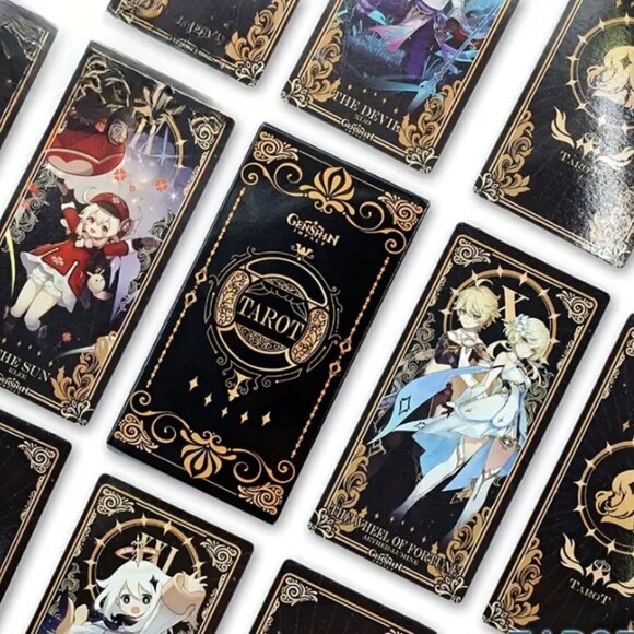 Genshin Impact Anime Tarot Cards Major Arcana 22 Cards - Picture 5 of 5